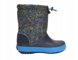Crocs LodgePoint hótaposó gyerekeknek, vízálló, sötétkék szürke 33, 5 (2048290DG)
