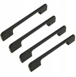 B&B 4 db Fekete bútorfogantyú 96 mm-es szekrény- és fiókgombok bútorokhoz (Z4 U106 L96 CZ)