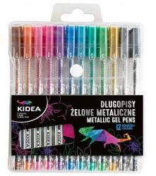 kidea Metál zselés toll szett 12 db-os (DZMA12KA)