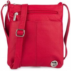 Beltimore Bőr kézitáska kis postás táska könnyű női piros Beltimore (A33red)