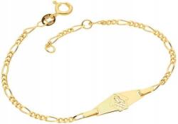 Lovrin Ezüstözött, aranyozott 925-ös ezüst karkötő pingvin medállal, gravírozható, divatos és elegáns (Lovrin 53438)