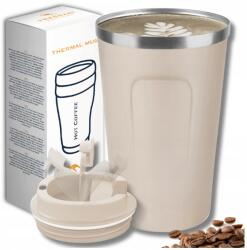  Szivárgásmentes, nagy méretű termobögre rozsdamentes acélból, 510 ml-es Tressari termosz kávéhoz, teához