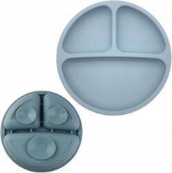  Szilikon Étkezési Tányér Gyerekeknek, Rekeszekkel és Tapadókorongokkal (B0BVKPZWHM)