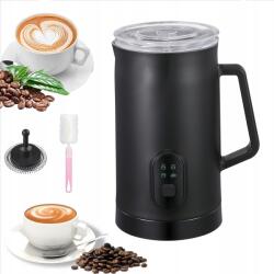 Huslog Elektromos Tejhabosító 4 Móddal 350ML Tejmelegítő Kávé Latte Fekete (AK-8022)