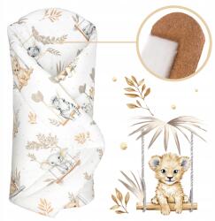 Ankras Bébi Takaró 80x80 Merevített (Rożek 80/80-kokos ZWIERZĘTA NA HUŚTAWKACH BEŻ)