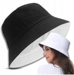 EdiBazzar Sapka Bucket Hat Horgász sapka kétoldalas fekete fehér női férfi uni (Czapka kapelusz rybacki dwustronny BUCKET HAT)