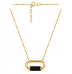 Lovrin 585-ös arany, anker típusú nyaklánc divatos, kövekkel díszített elemmel (61111933)