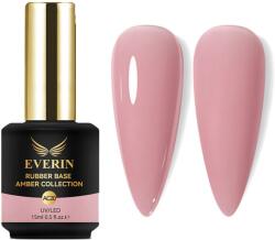 Everin Rubber Base Everin Amber Collection 20 - Bază rubber Roz Pudrat, HEMA & TPO Free, 15ml (AC20)