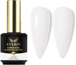 Everin Rubber Base Everin Amber Collection 14 - Bază rubber Alb Lăptos, HEMA & TPO Free, 15ml (AC14)