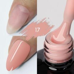 KIEVSKAYA Color Rubber Base Kievskaya Nr. 17 15ml | Bază rubber color roz piersică natural (KVS-17)
