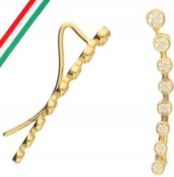 Lovrin Arany fülbevaló 585, cirkónia köves, pálcika formájú, 1, 36 g, női, ajándékba, 14 karátos (Jubiler Lovrin)