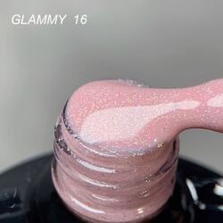 Everin Rubber Base Everin Soo Glammy 16 - Bază rubber Roz-Mauve cu Sclipici Holografic Fin, HEMA & TPO Free, 12ml (SOOG-16)
