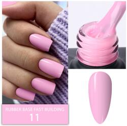 Everin Rubber Base Everin Fast Building 11 - Bază rubber Baby Pink, HEMA & TPO Free, 15ml (BRFB-11)