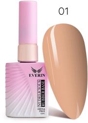 Everin Rubber Base Everin Nudelicious 01 - Bază rubber Nude Bej-Deschis, HEMA & TPO Free, 15ml (NUS-01)