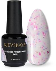 KIEVSKAYA Diamonds Rubber Base Kievskaya Nr. 05 15ml | Bază rubber color cu particule roz pastel (DRBK-05)