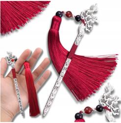 EdiBazzar Antik könyvjelző kard medál virágokkal iskolai (N98)