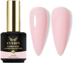 Everin Rubber Base Everin Amber Collection 11 - Bază rubber Roz Nude Natural, HEMA & TPO Free, 15ml (AC11)