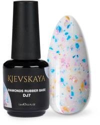 KIEVSKAYA Diamonds Rubber Base Kievskaya Nr. 07 15ml | Bază rubber color cu particule albastre (DRBK-07)