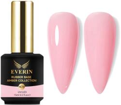 Everin Rubber Base Everin Amber Collection 10 - Bază rubber Roz Pastel, HEMA & TPO Free, 15ml (AC10)