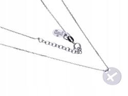 Lovrin 925-ös ezüst nyaklánc keresztes kör medállal, divatos mintával ajándékba is (Lovrin 64688)