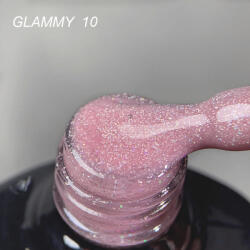 Everin Rubber Base Everin Soo Glammy 10 - Bază rubber Roz Mauve cu Sclipici Holografic Fin, HEMA & TPO Free, 12ml (SOOG-10)