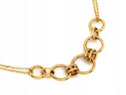 Lovrin Arany nyaklánc 585 díszítéssel, karikákkal r45, divatos körök, gyűrűk ajándékba (59765977)