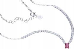 Lovrin Elegáns ezüst nyaklánc 925-ös finomságú, cirkónia kövekkel, 5, 00g, divatos mintával és medálokkal (Lovrin 52044)