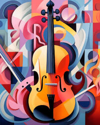 Alkotásutca Szimfónia - Számfestő készlet kereten 40x50