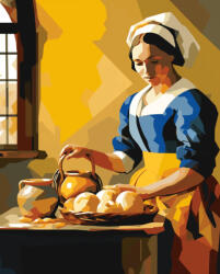 Alkotásutca Formabontó reggeli - Számfestő készlet kereten 40x50