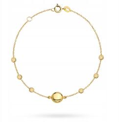 Lovrin Arany karkötő 585-ös finomságú, golyós és kör alakú, 17+2 cm, 0.9g, állítható (58717536)