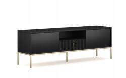 Vivaldi Meble Maggiore MA01 Tv állvány, 154, 5 cm-es, fekete-arany színű, nappaliba (5904804554224)
