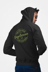  D&b Unisex Hoodie ZIPST00157 Vegan Fekete-Méret XL