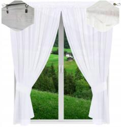 NOW-ART Kész függöny sima 240x400 erkélyajtóra nappaliba, fehér készfüggöny (240x400 NOWA 1)