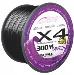 MISTRALL zsinór Shiro X4 harcsás 0, 50 mm 300 m fekete (ZM-3481050)
