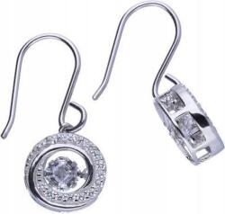 Lovrin Ezüst fülbevaló 925 kerek cirkónia kövekkel 2, 66g női ezüst látványos (Lovrin 48372)