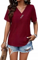  Missdong Bordó Női Póló XL-es Méret (B0CWCTB9S4-4)