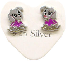 KUTYUS ezüst bedugós fülbevaló (9 mm) (2025103009)