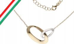 Lovrin Arany nyaklánc 585 karátos, karika mintás, 3, 09g, celebritás stílusú, divatos design, 14k (Lovrin 71455)