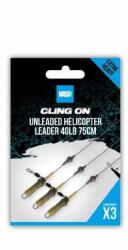 Nash Helikopter szett Nash Cling On Unleaded Helicopter Leader 40lb 75cm (5055108981886)