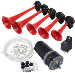 AUTOLIFE Hazárd megye lordjai 5 szólamú kompresszoros dallamkürt 12V 16671 (76004) - akcio-shop