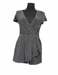 Jennyfer Rövidnadrágos Kombiné Rövid Ujjú Kényelmes Fekete M (UB000141)