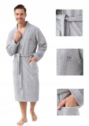 Luna Férfi fürdőköpeny Luna kód 850 szürke XL (5902080850412)