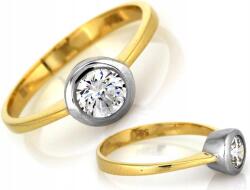 Lovrin Arany gyűrű 585-ös, egy köves, r14-es méret, elegáns, ajándéknak is kiváló, látványos (Lovrin)