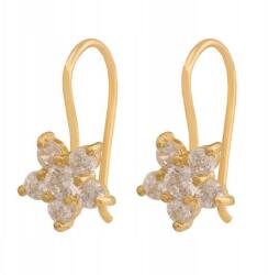 Lovrin Fényes arany 585 fülbevaló csillag motívummal és cirkónia kövekkel nőknek (61108219)