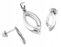 Lovrin Ezüst elegáns 925-ös szett cirkónia köves fülbevalóval és medállal ajándékba (Lovrin)