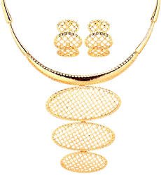 Lovrin Arany Ékszerszett Áttört Nyaklánc Ajándék Sláger divatos szett neki (Lovrin)