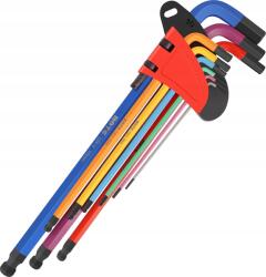 BOTC Színes Imbuszkulcs Készlet 1, 5 10 mm 9 db (L-shaped Allen key set)