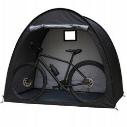  Kerékpár huzat Hordozható Sátor Vízálló Fekete UV-védelem (Pokrowiec Rowerowy Wodoodporny Ochronny Duży)