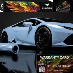  Színes Ppf Fólia Phoenix Protect Autó Színváltó Fólia Fényes Tengerészkék (Folia PPF Gloss Navy Blue 152cmx100cm)