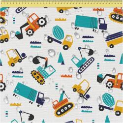 DreamRoots Vízálló Vászon Teherautó motívum 160 cm x 200 cm (B0D3T7DDVG)